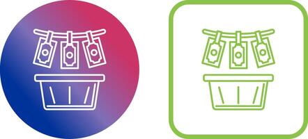 Money Loundering Icon Design vector