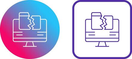 Data Loss Icon Design vector