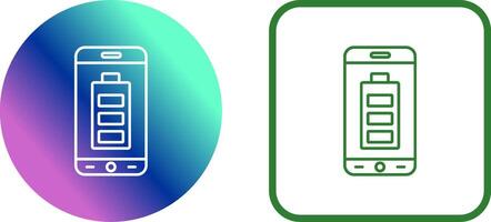 Mobile Battery Icon Design vector