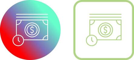 Time is Money Icon Design vector