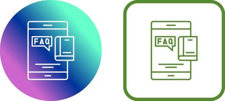 Faq Icon Design vector