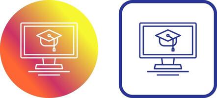 Online Course Icon Design vector