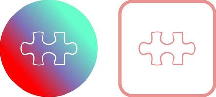 Unique Puzzle Piece Icon Design vector