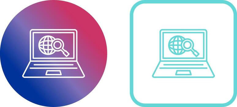 Explore Icon Design vector