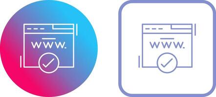 Domain Icon Design vector