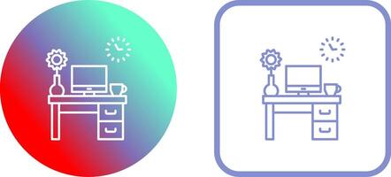 Work Table Icon Design vector