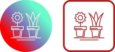 House Plants Icon Design vector