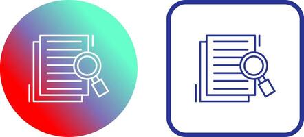 Details Looking Icon Design vector