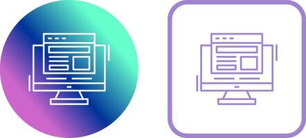 Adaptive Layout Icon Design vector