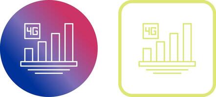 4G Icon Design vector