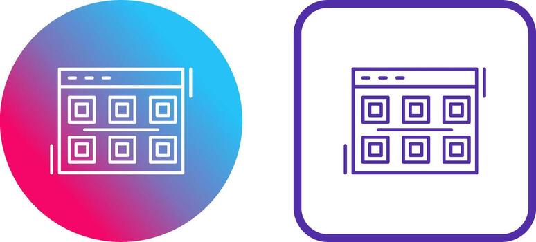 Layout Icon Design vector