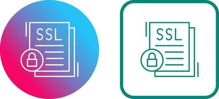 SSL Icon Design vector
