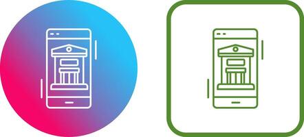 Online Banking Icon Design vector
