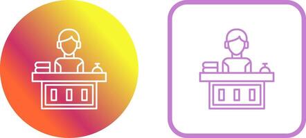 Office Reception Icon Design vector