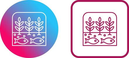 Hydroponic Icon Design vector