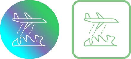 Unique Firefighter Plane Icon Design vector