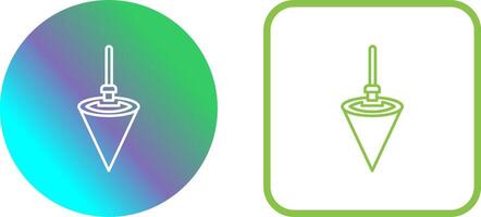 Plumb Bob Icon Design vector