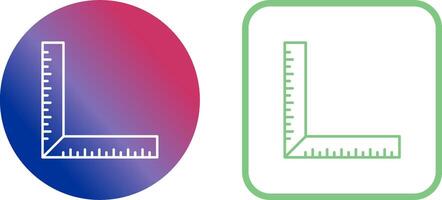 square Ruler Icon Design vector