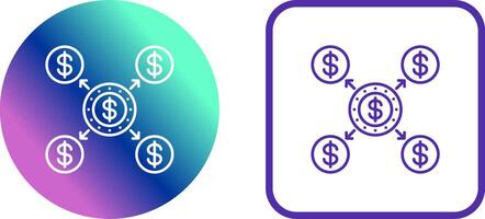 Distribution Icon Design vector