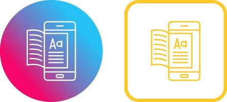Ebook Icon Design vector