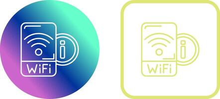 Wifi Signal Icon Design vector