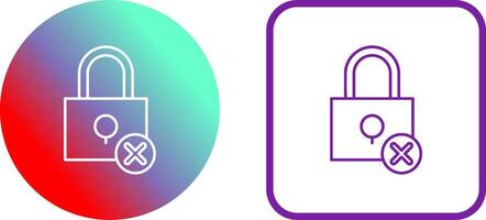 Insecure Icon Design vector