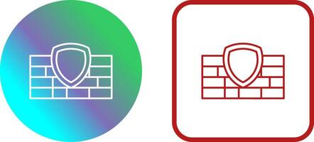 Firewall Icon Design vector