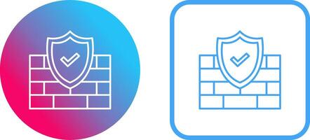 FireWall Icon Design vector