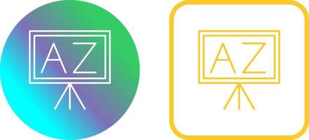 From A To Z Icon Design vector