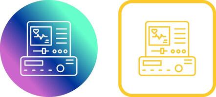 Electrocardiogram Icon Design vector