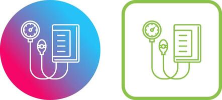 Blood Pressure Gauge Icon Design vector