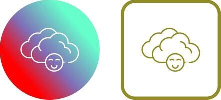 Cloudy Icon Design vector