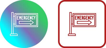 Emergency Sign Icon Design vector