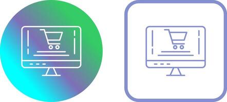 Online Shopping Icon Design vector