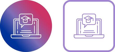 E Learning Icon Design vector