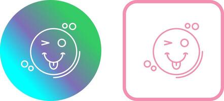 Tongue Out Icon Design vector