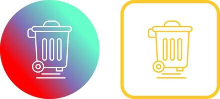 Dustbin Icon Design vector