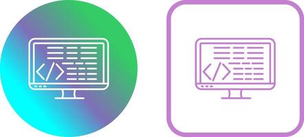Coding Icon Design vector