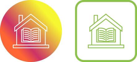 Homeschooling Icon Design vector