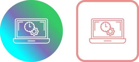 Flex Time Icon Design vector