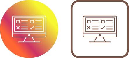 Examination Icon Design vector