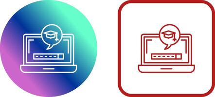 Digital Learning Icon Design vector