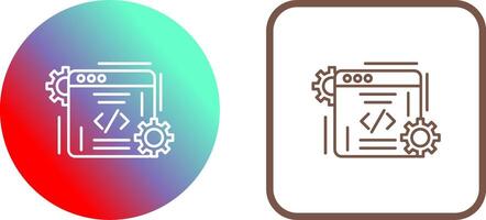 Coding Icon Design vector
