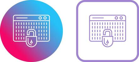 Hacking Icon Design vector