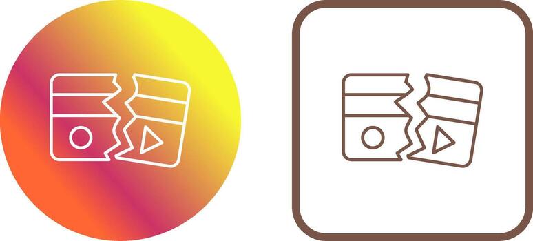 Broken Icon Design vector