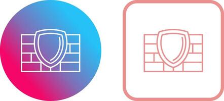 Firewall Icon Design vector