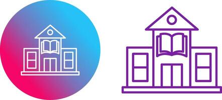 Library Building Icon Design vector