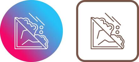 Avalanche Icon Design vector