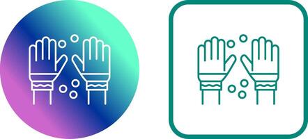 Winter Gloves Icon Design vector