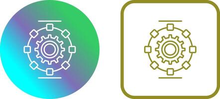 Automated Process Icon Design vector